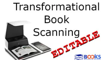 transformational book scanning, that can be edited